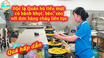 Độc lạ Quán hủ tiếu mực có bánh khọt, bèo, xèo với đơn hàng cháy liên tục