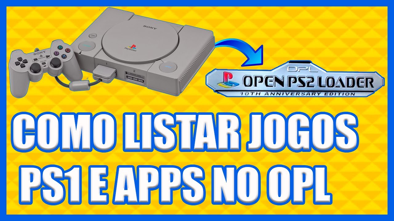 COMO JOGAR JOGOS DE PS1 NO PS2 PELO OPL - TUTORIAL PASSO A PASSO  PLAYSTATION 2 