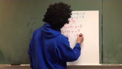 Systems of Linear Equations: Part 2:  Substitution