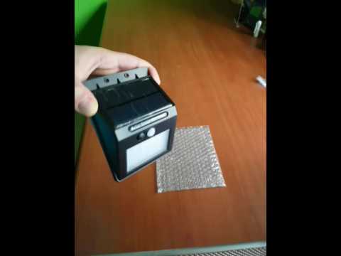 Plafoniere Con Pannello Solare : Lampada led con pannello solare per esterni topop youtube