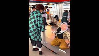Haganezuka really hates Tanjiro 😭💀🤣 #demonslayer #anime #cosplay #foryou