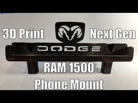 3D Printer - Next Gen Dodge RAM 1500 Pixel 2 XL Phone Mount