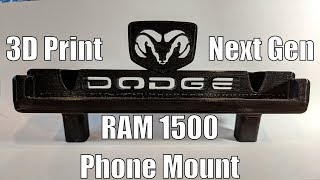 3D Printer - Next Gen Dodge RAM 1500 Pixel 2 XL Phone Mount