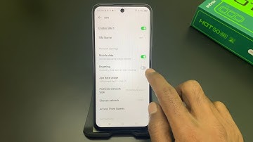 infinix hot 50 5G me Data roaming on off kaise kare || How to Control Data Roaming