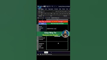 Remove Line Breaks from Multiple Cells 😮 #shorts