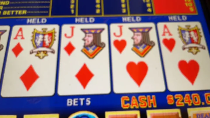 Video poker many Quads good session at Borgata