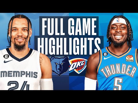 Oklahoma City Thunder vs. Memphis Grizzlies Full Game Highlights | Dec 17 | 2022 NBA Season