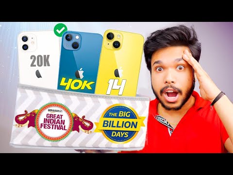 iPhone 14 ₹50K , iPhone 13 40K * Flipkart BBD & Amazon Great Indian Festival Sale *