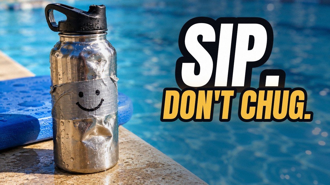 David Karasek explaining why chocolate milk works as a recovery drink after swim practice