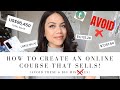 HOW I MADE $100,000 FROM ONE ONLINE COURSE - DON'T MAKE THESE MISTAKES! 😱