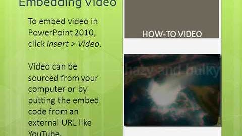 Embed Picture-In-Picture Video In PowerPoint 2010