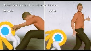 Blender Quick tip: How to fix a slow user interface in Blender