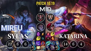 HLE Mireu Sylas vs Katarina Mid - KR Patch 10.19