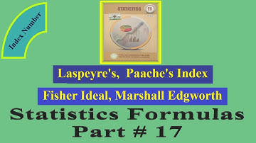 Statistics formulas | Index Number | Laspeyre