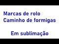 Marcas de rolos, trilha de formigas. Como eliminar por sublimação