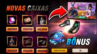 DATA DO 100% DE BÔNUS, COELHO GUERREIRO, TÊNIS ANGELICAL, PRÓXIMAS SKINS DO CUBO E MAIS - FREE FIRE