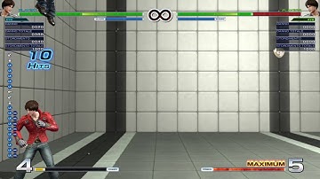 THE KING OF FIGHTERS XIV DEMO - KYO maxmode + 2bars ( corner only )