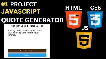 how to make Quote Generator using HTML CSS JAVASCRIPT | JavaScript Quote Projects for beginners