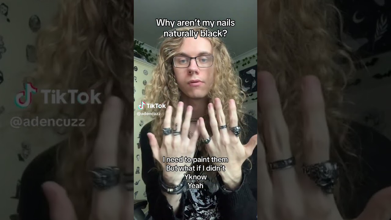 I Wish My Nails Were Naturally Black 