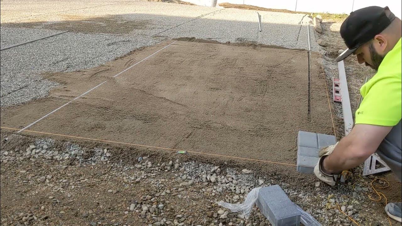 Screeding Stone Dust for Patio Paver YouTube