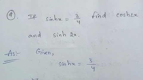 Hyperbolic Functions vsaqs ||
