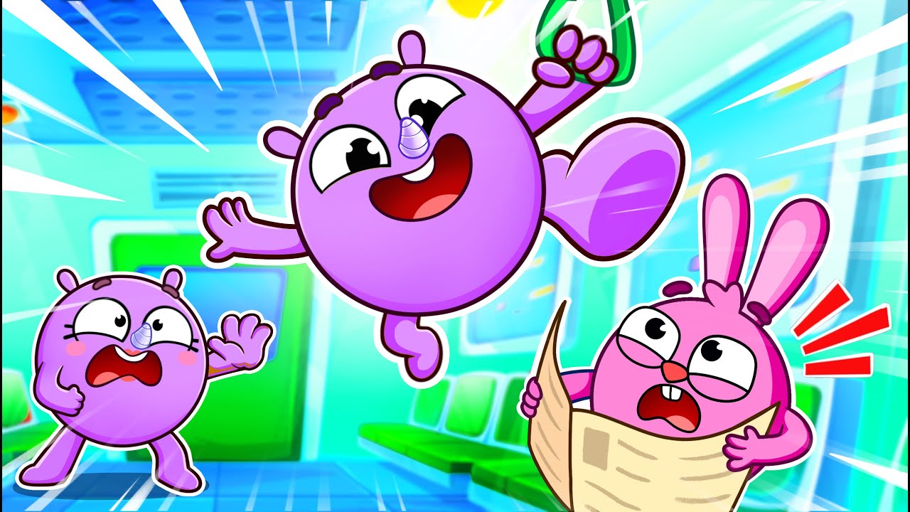 Baby's First Time On The Subway 😲😜 | Safety Rules | Kids Karaoke Songs And Nursery Rhymes