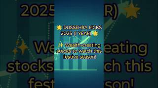 🌟 DUSSEHRA PICKS (1 YEAR) 🌟#HappyDussehra #VijayaDasami #StockToWatch #multibagger