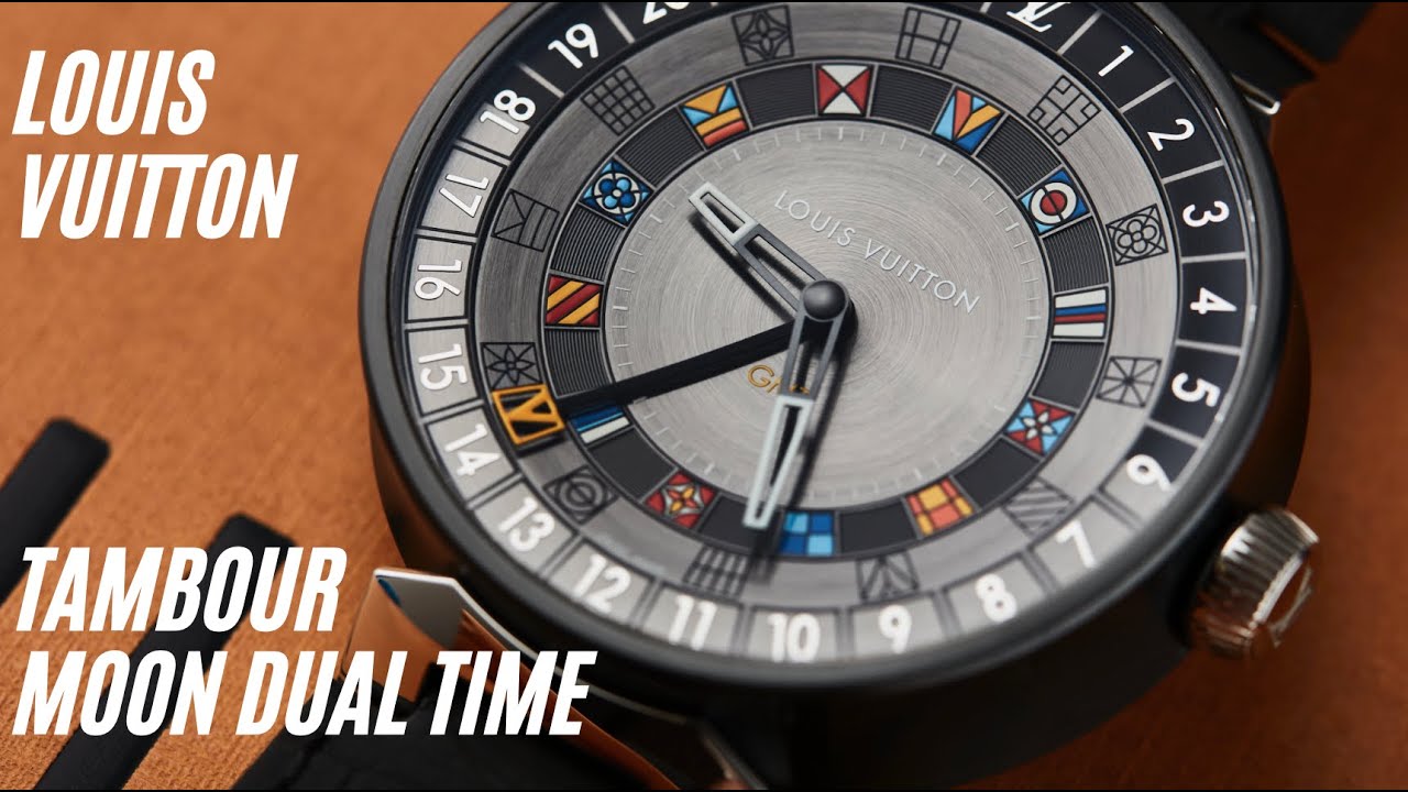 Louis Vuitton on X: Creativity through craftsmanship. #LouisVuitton  continues a tradition of exceptional watch design with the launch of Tambour  Moon Dual Time. Learn about the new GMT watches for men and