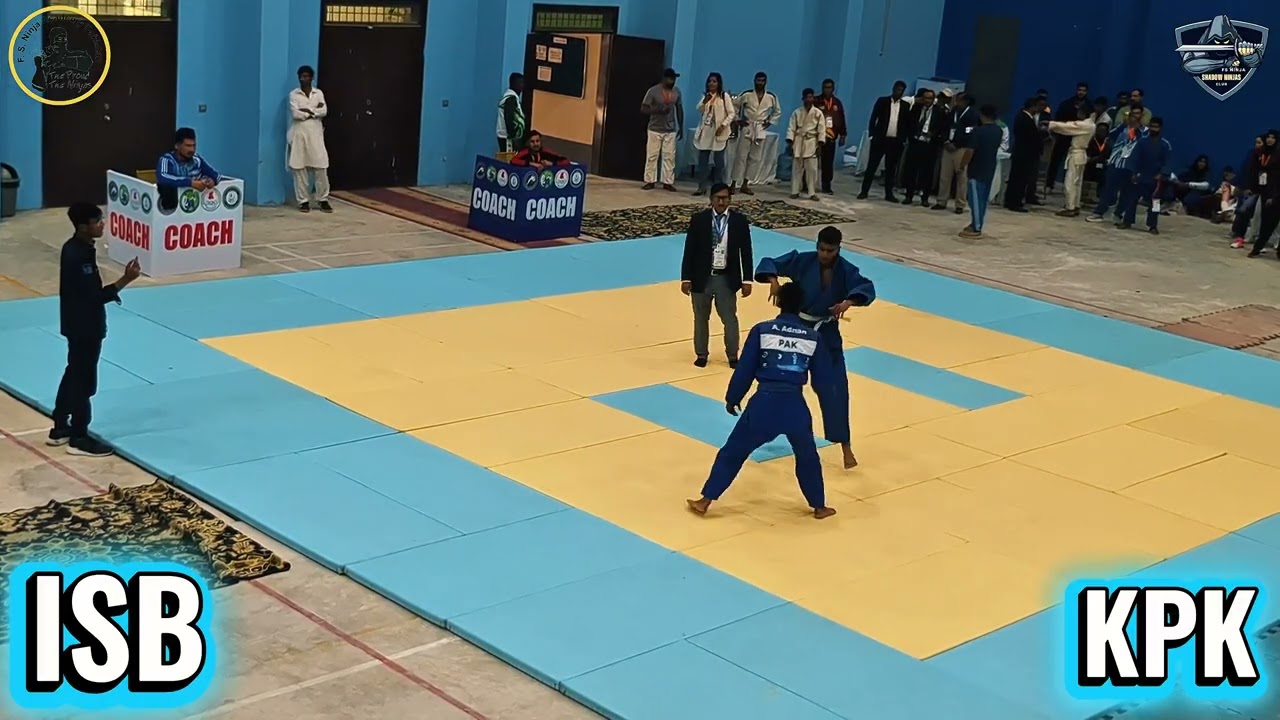 Ehtisham (Islamabad) vs Khyber Pakhtunkhwa | Men -50kg | 35th National Games Judo Fight | ippon 