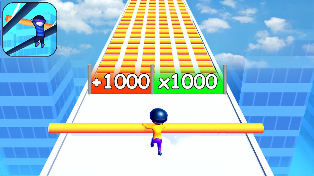 Satisfying Mobile Gaming Roof Rails Gameplay (Android,iOS) Walkthrough All Levels Big Update Free