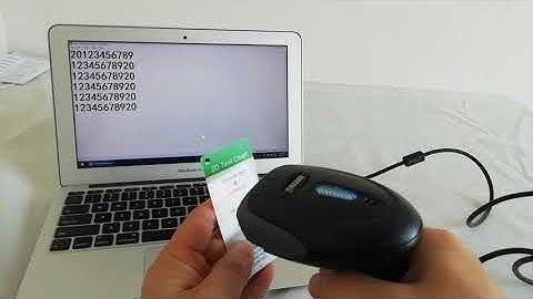 Wireless 2D barcode scanner operation demonstration