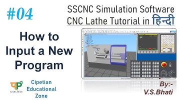 How to Input a New Program || SSCNC Simulation || in Hindi