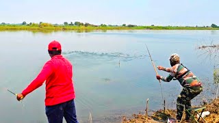 Amazing Fishing Tips | 🦈Big Rohu Fish Catching Video| Hyderabad Fishing