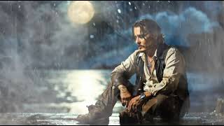 Astral Reflections: Johnny Depp Contemplates in the Rainy Night on Serenity Rain Sleeps😔🌌☔️|relaxing