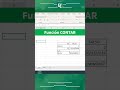 Función CONTAR en excel #Excel