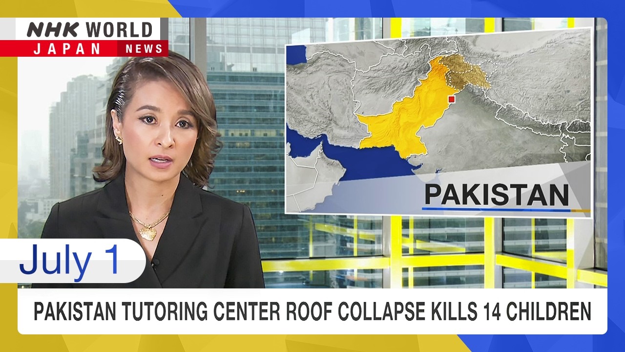 Pakistan tutoring center roof collapse kills 14 childrenーNHK