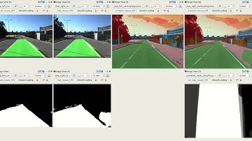 ROS Road Detection Architecture (2 cam) - Deep Learning & Classical Comp. Vision Techn.