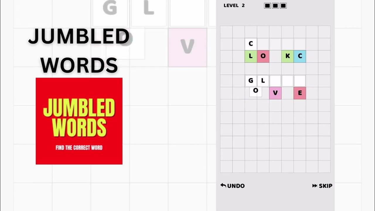 Jumbled Words Puzzle Game Source Code For iOS and Android YouTube