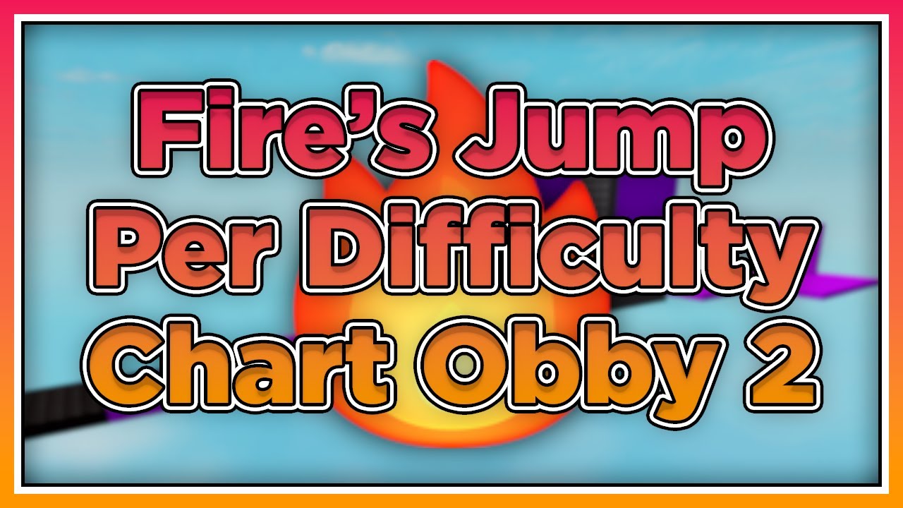 Fire's Jump Per Difficulty Chart Obby 2 | All Stages [1-34] - YouTube