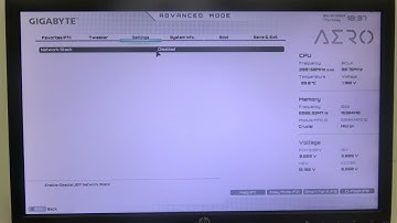 How to Enable & Disable Network Stack on Gigabyte AERO Series Motherboard?