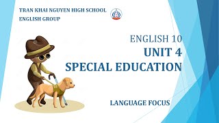 English 10 Unit 4 - SPECIAL EDUCATION - Language focus - The + Adjective