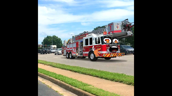 Popular Fire Engine Truck "Siren Horn" #shorts Sound Variations