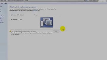 Make text and other items larger or smaller on your screen (Windows 7)