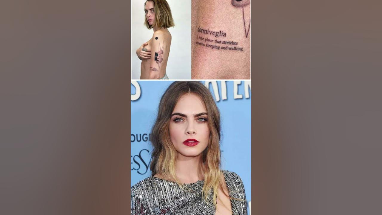 Cara Delevingne tattoos: Supermodel shows off striking neck tattoo at  sister Poppy's wedding, plus the rest of her inkings - Mirror Online