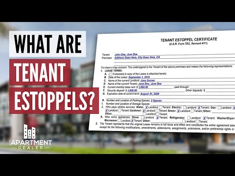 Video: Hvad er et estoppel-certifikat for lejer?