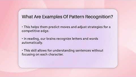 What Are Examples Of Pattern Recognition? - Billiards Hustlers