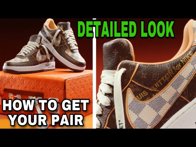 Louis Vuitton Virgil Abloh Nike Air Force 1 OFF WHITE Sneaker DETAILED LOOK  