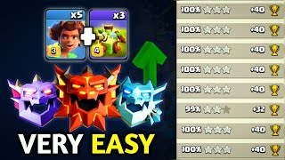 Easy To Strong Army | BEST ROOT RIDER Attack Strategy With x3 Overgrowth Spell - Rank Battle attack