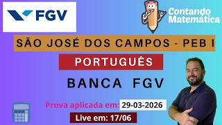 Prova PEB I - São José dos Campos 2026 | Português - Banca FGV – Gabarito e Resolução
