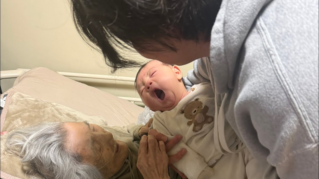 The first and last day with my son and great-grandmother
